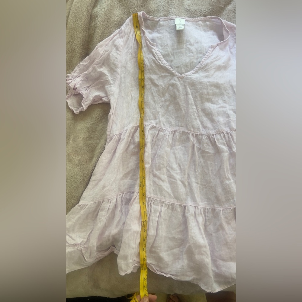 Joie Light pink lilac Linen dress